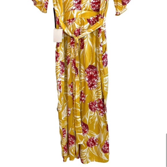 Lulus Garden's Glory Mustard Yellow Floral Print Culotte Jumpsuit - Picture 10 of 11